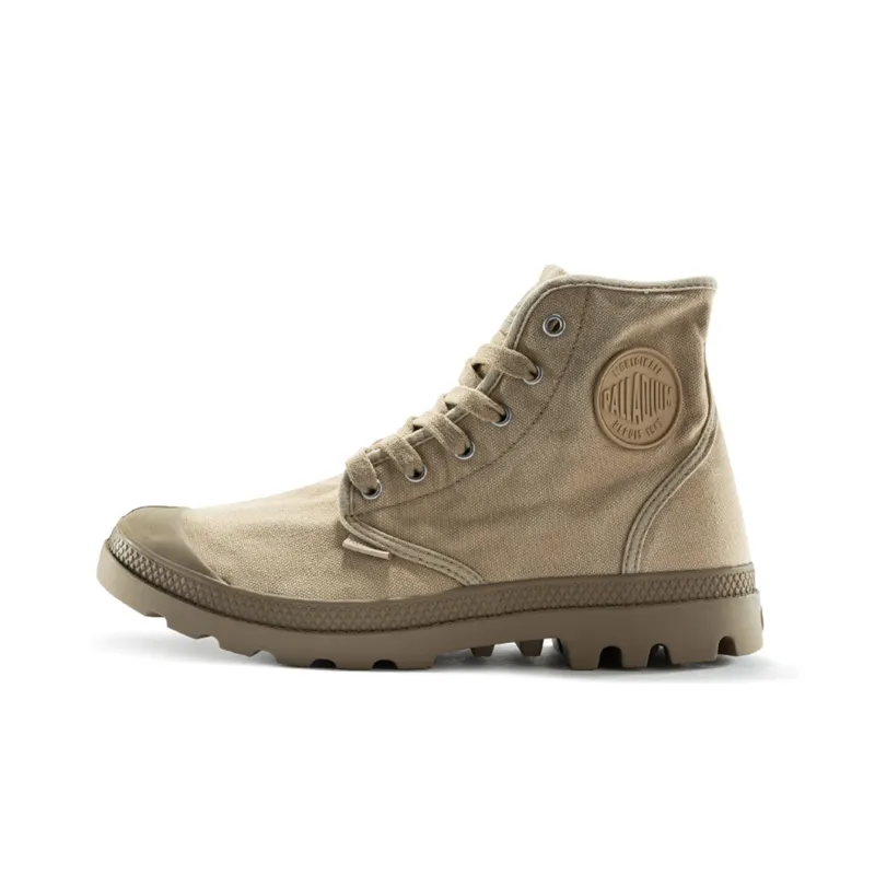 Palladium Pampa Hi Abrasion Resistant Slip Resistant High Top Canvas Shoes Men's Warm Sand-0