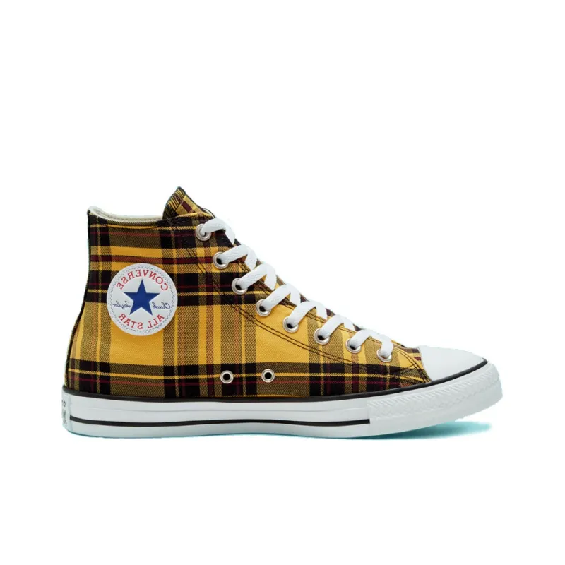Converse Chuck Taylor All Star High 'Plaid Pack World Peace'-1