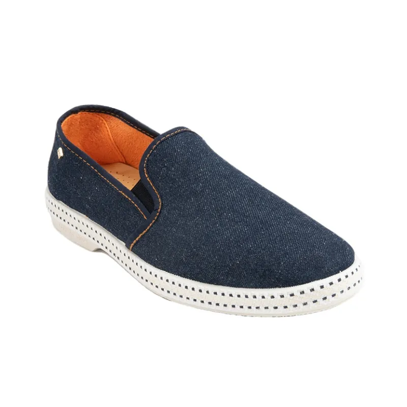 Rivieras Women's Casual Shoes Unisex Low Top Dark Denim Blue-2