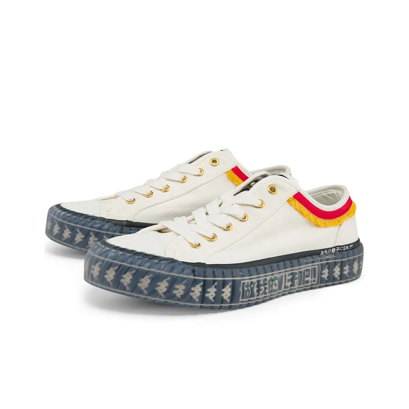 One Piece X x Kappa Lightweight Low Top Canvas Shoes Unisex White-2