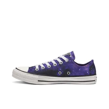Converse Chuck Taylor All Star Miss Galaxy Low Top Canvas Sneakers 'Black Purple' Women's