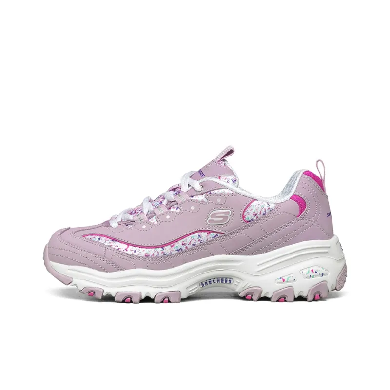 Skechers D'Lites Dad Shoes Red Women's-0