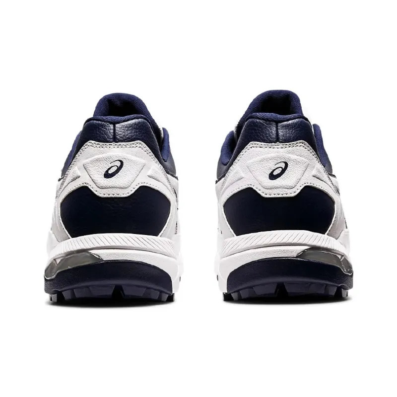 Asics Gel-Preshot Cushioning Anti-Slip And Wear-Resistant Low-Top Golf Shoes Men's White Blue-4