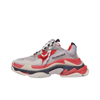 Balenciaga Triple S Red Grey Women's