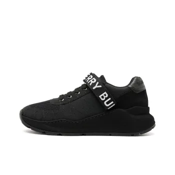 Burberry Ronnie Lace Up Black White Logo