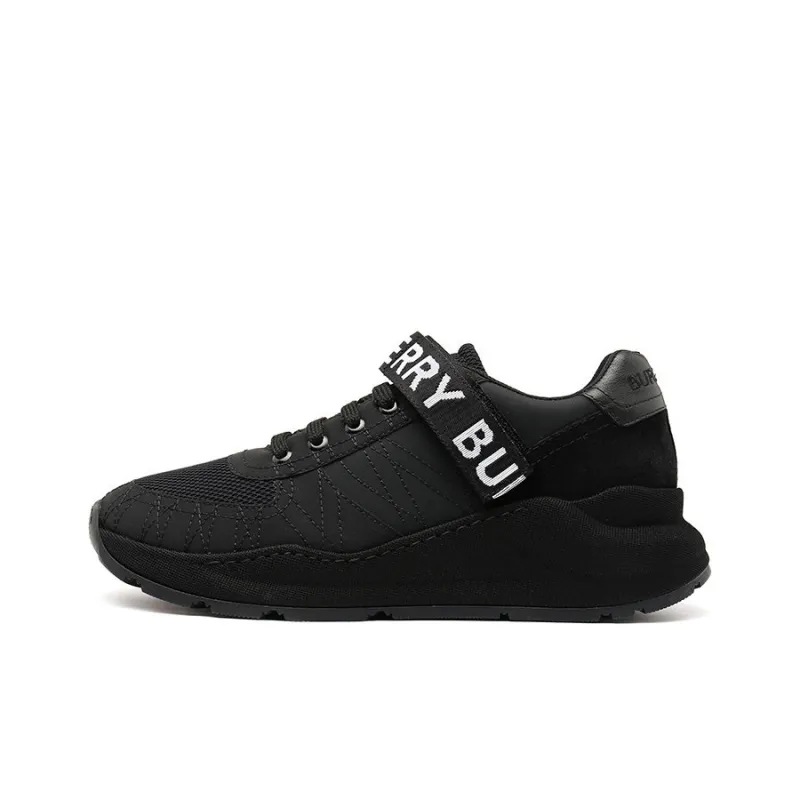 Burberry Ronnie Lace Up Black White Logo-0