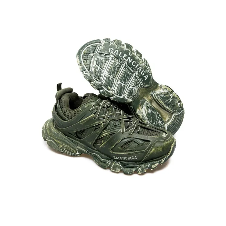 Balenciaga Track Sneaker 'Faded Green'-4