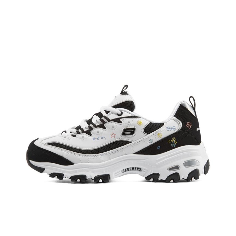 Skechers D Lites 1.0 White Black Women s US W 5 POIZON