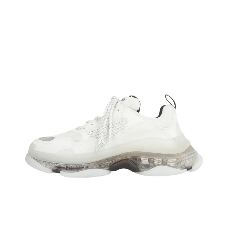 Balenciaga Blalenciaga Triple S Clear Sole White Grey-0