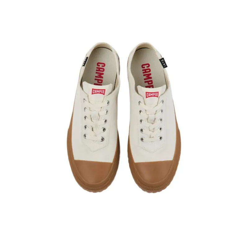 CAMPER Camaleon Wear resistant And Lightweight Low Top Canvas Shoes Men's Beige Yellow-1