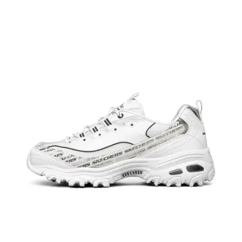 Skechers D'Lites 1.0 Low Sneaker Gs White/Black Women's