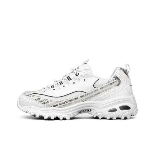 Skechers D'Lites 1.0 Low Sneaker Gs White/Black Women's