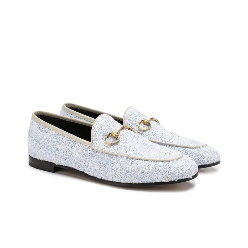 GUCCI Jordaan Flat Shoes Women's Sky Blue-3