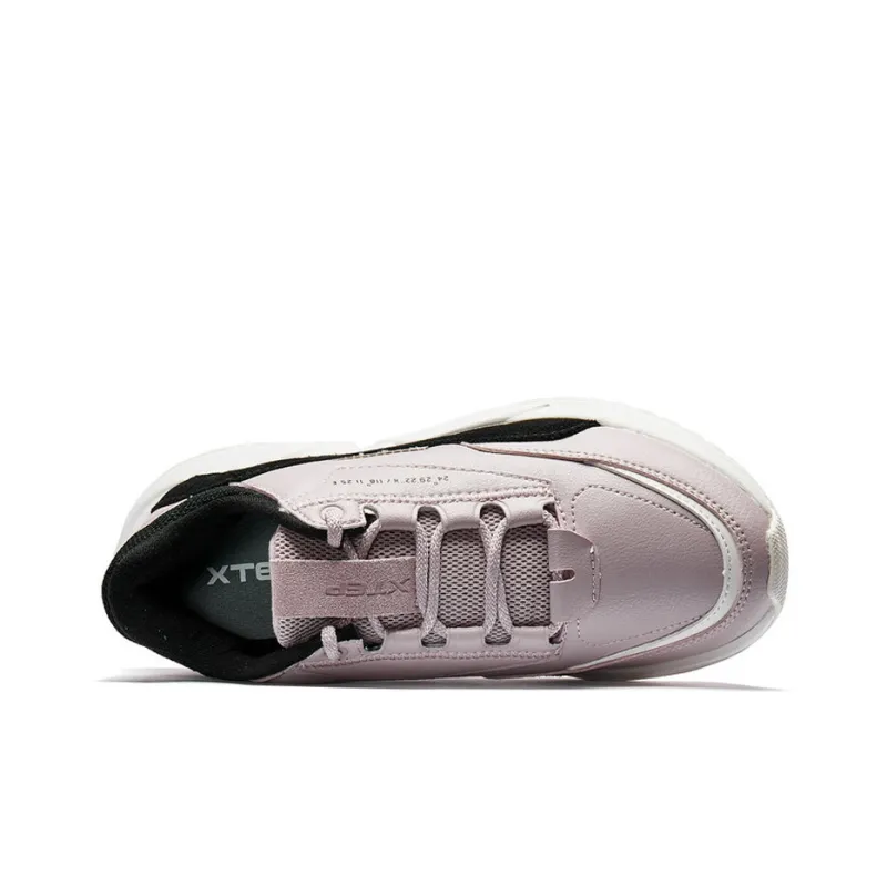 XTEP Chunky Sneakers Women's Low Top Pink/Red-2