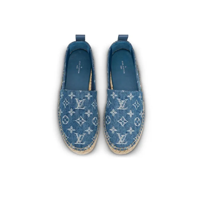 LOUIS VUITTON Starboard Shoes 'Denim Monogram' Women's-4