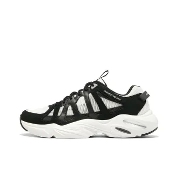 Skechers Stamina Airy Anti Slip And Wear Resistant Water Resistant Low Top Chunky Sneakers Men's White Black