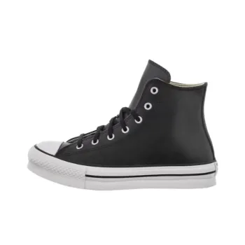 Converse Chuck Taylor All Star Eva Lift Hi Leather Black Natural Ivory GS