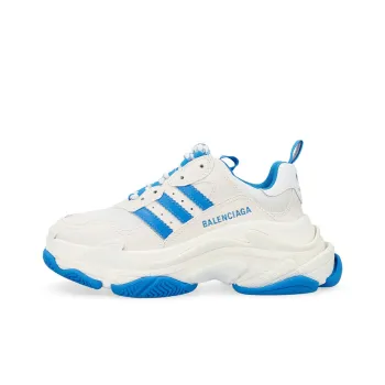 Balenciaga X Adidas Triple S White Blue Women's