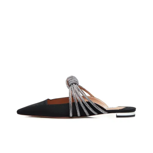 AQUAZZURA Women's Casual Shoes Women's Low-Top Silver Black