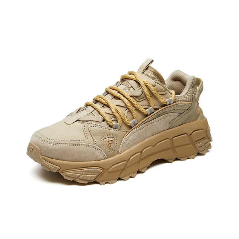 FILA FUSION Skyrunner Cushioning Anti Slip Wear Resistant Breathability Low Top Chunky Sneakers Women's Sandy-2