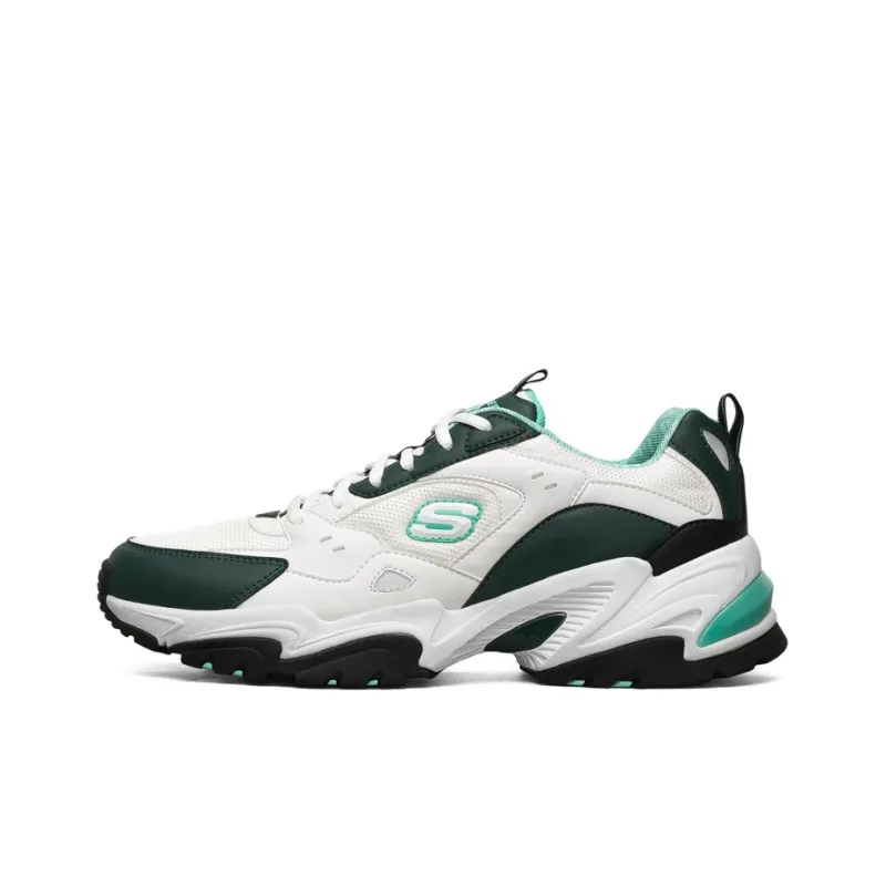 Skechers Stamina V2 Chunky Sneakers Men Low Top White/Turquoise-0