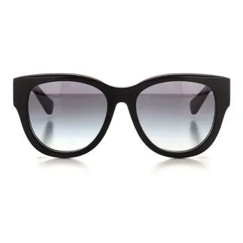 Chloe Acetate Irregular Shape Sunglasses Women's Black