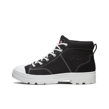 Skechers Roadies High Top Canvas Shoes Black Women's