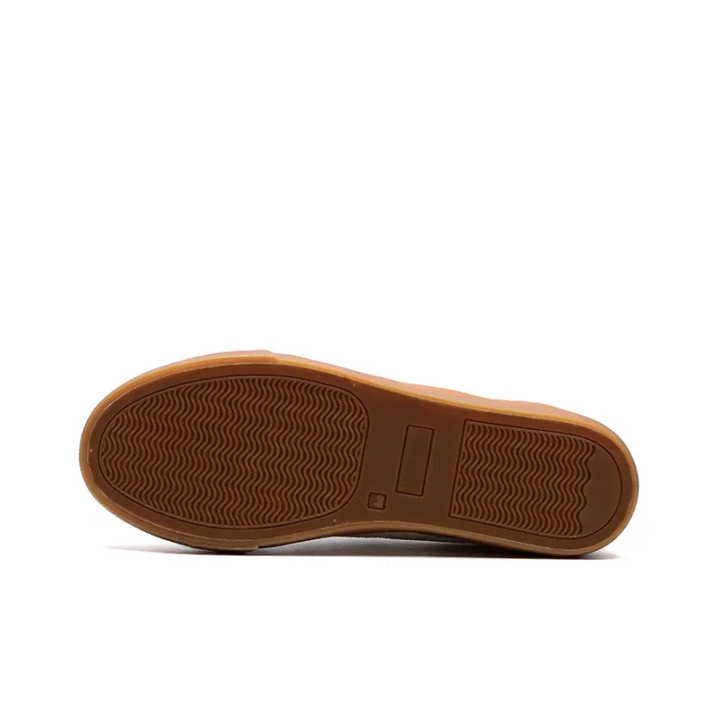 Feiyue Slip Resistant Low Top Canvas Shoes Unisex Beige-4