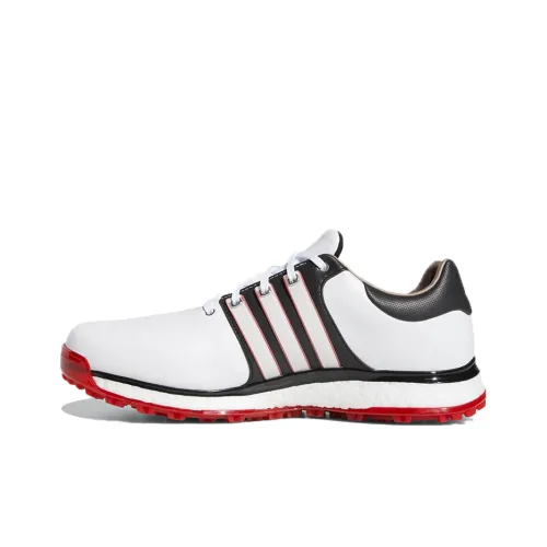 Adidas Tour360 Golf Shoes Men Low-Top White/Black/Red