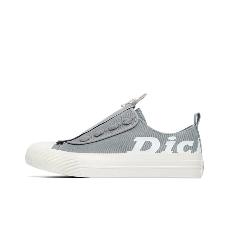 Dickies Canvas Shoes Unisex Low-Top Gray-0