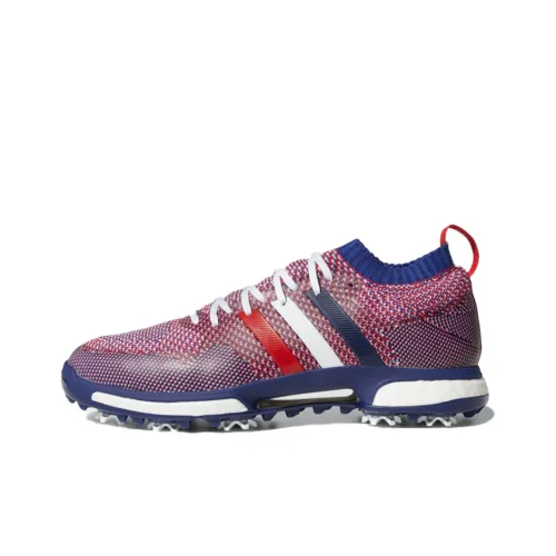 Adidas Tour360 Knit Cushioning Anti-Slip And Wear-Resistant Low-Top Golf Shoes Men's Scarlet Blue