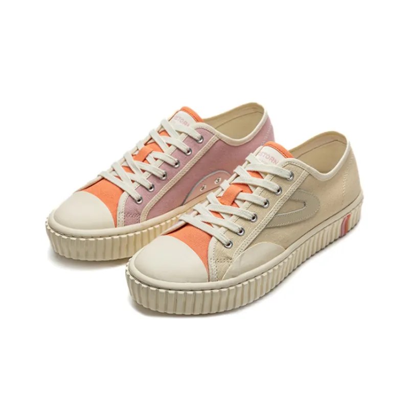 TRETORN Anti-Slip Wear-Resistant Low-Top Canvas Shoes Women's Beige-1