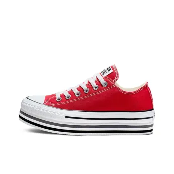 Converse Chuck Taylor All Star Platform Sponge Cake Sole Red White Women's
