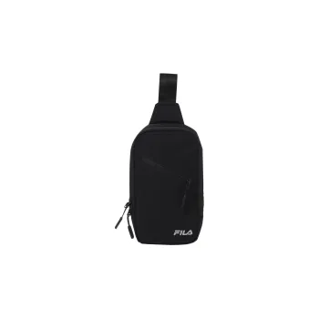 FILA Nylon One Shoulder Crossbody Fanny Pack Sling Bag Regular Unisex Black
