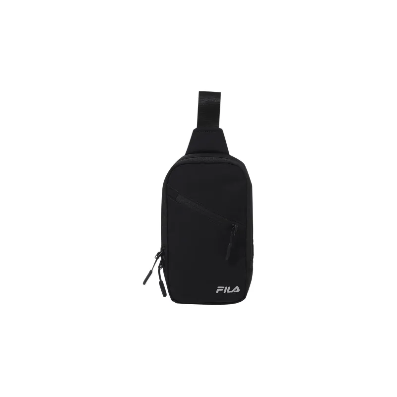 FILA Nylon One Shoulder Crossbody Fanny Pack Sling Bag Regular Unisex Black-0