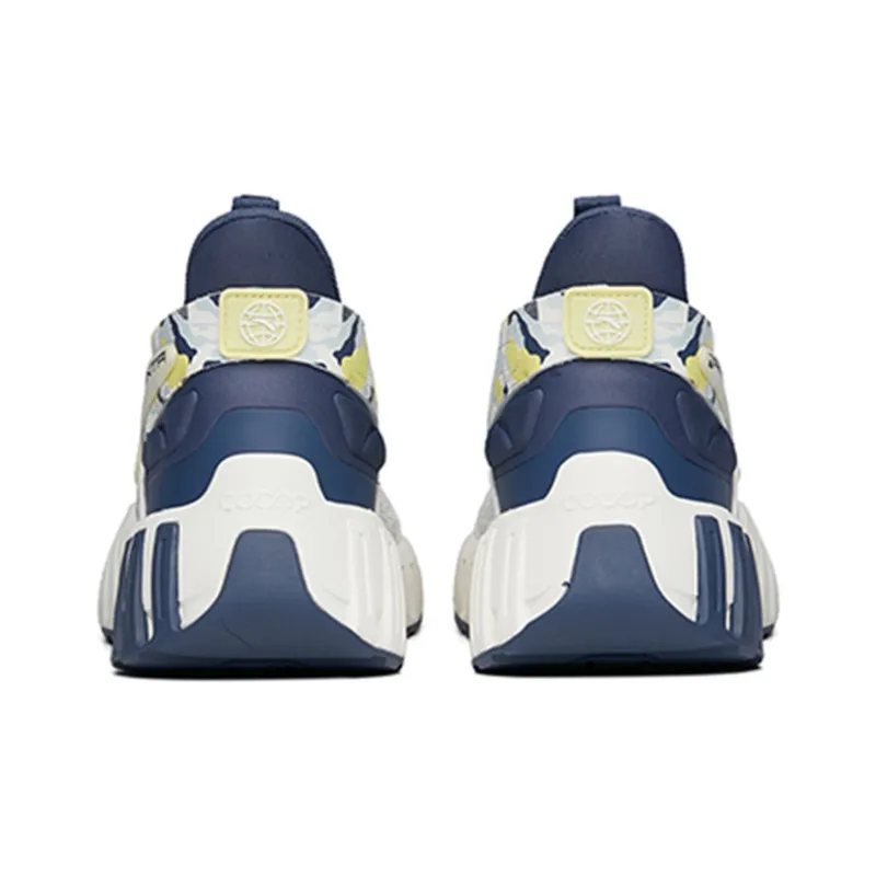 Anta Cushioning Anti-Slip And Wear-Resistant Low-Top Chunky Sneakers Men's White Blue-4