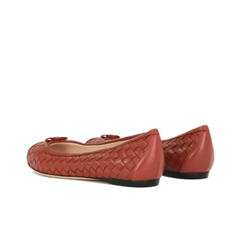 Bottega Veneta Flat Shoes Casual Shoes Women's Red-3