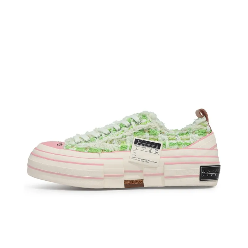 VESSEL G.O.P. Lows 'Grass Tweed' Low Top Canvas Shoes Unisex Green Photochromic-1