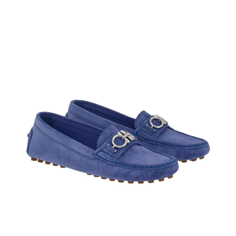FERRAGAMO Flat Shoes Women's Blue-1