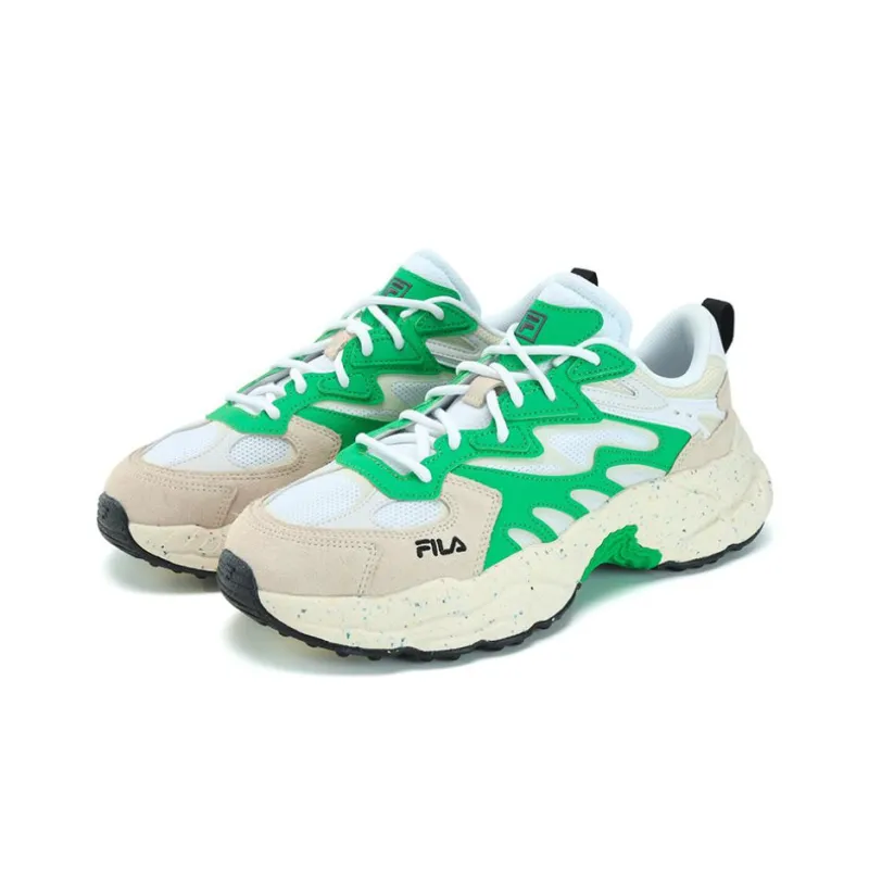 FILA Fern Fern Sneakers Anti-Slip Wear-Resistant Low-Top Chunky Sneakers Men's FILA White-1