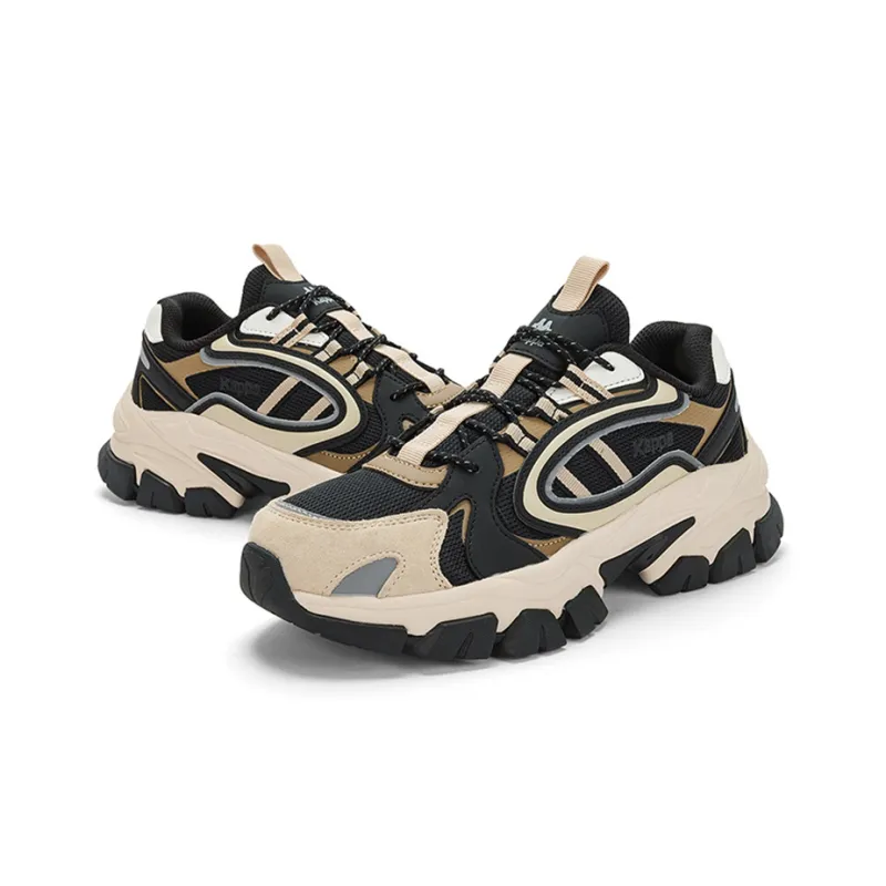 Kappa Low Top Chunky Sneakers Unisex Black Beige-4