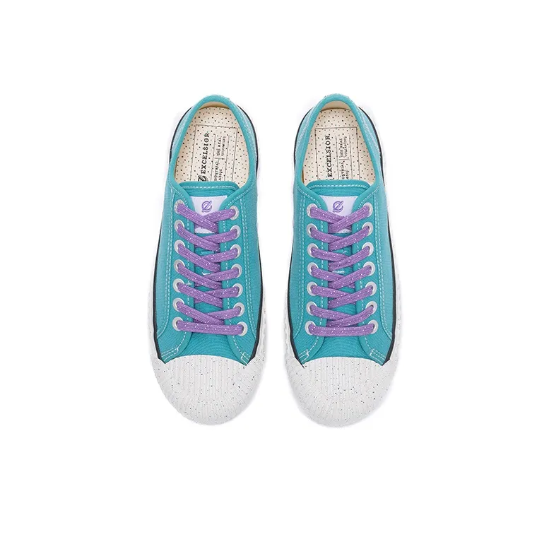 Excelsior Canvas Shoes Women's Low Top Turquoise-2