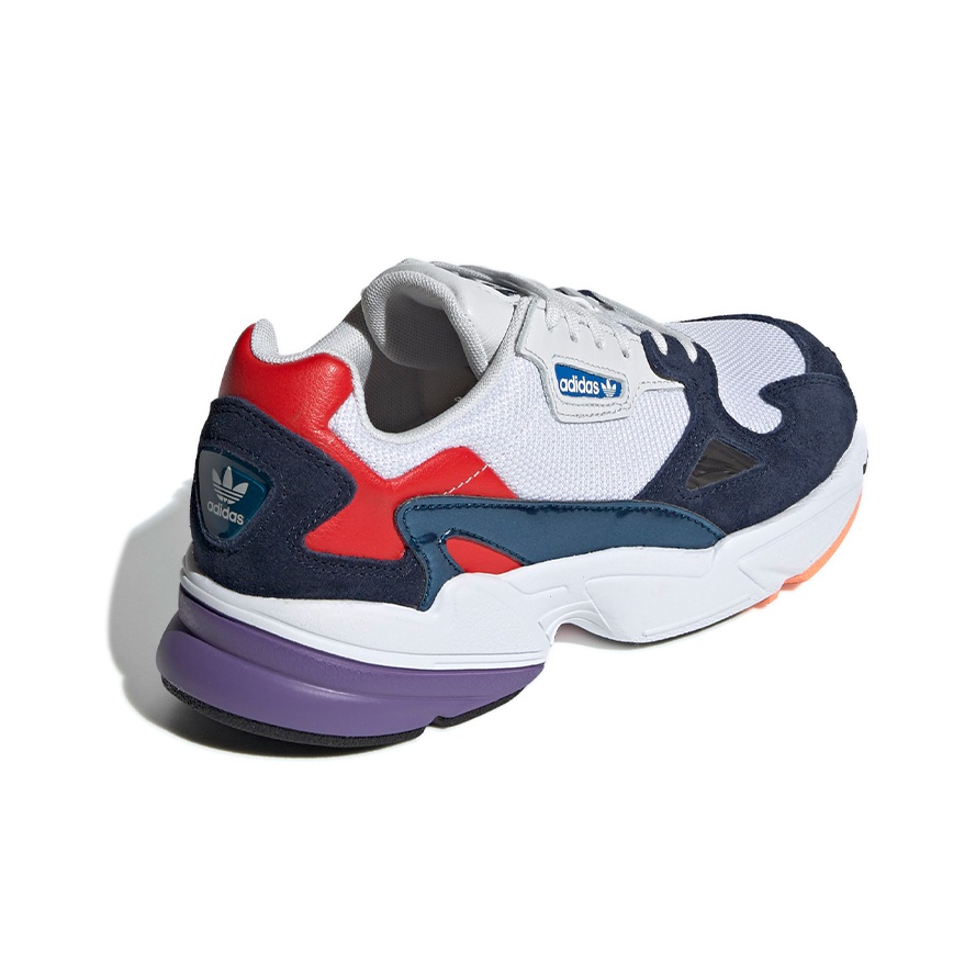 Adidas originals falcon sneakers in white and navy best sale