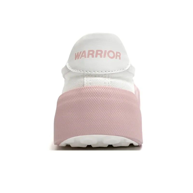 Warrior Anti Slip Wear Resistant Low Top Canvas Shoes Women's White Pink-3