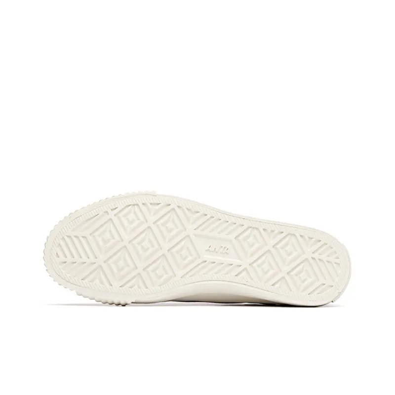 ANTA Canvas Shoes Women's Low Top Light Purple/White-4