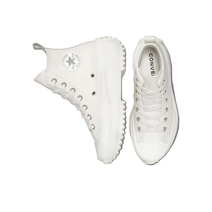 Converse Run Star Hike Platform Hi Iridescent Leather Vintage White-3