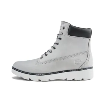 Timberland Keeley Field 6 Inch Wide Fit Boots 'Light Grey' Women's
