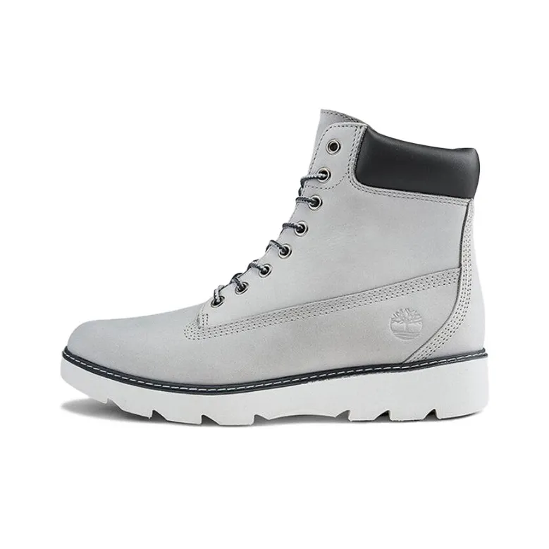 Timberland Keeley Field 6 Inch Wide Fit Boots 'Light Grey' Women's-0