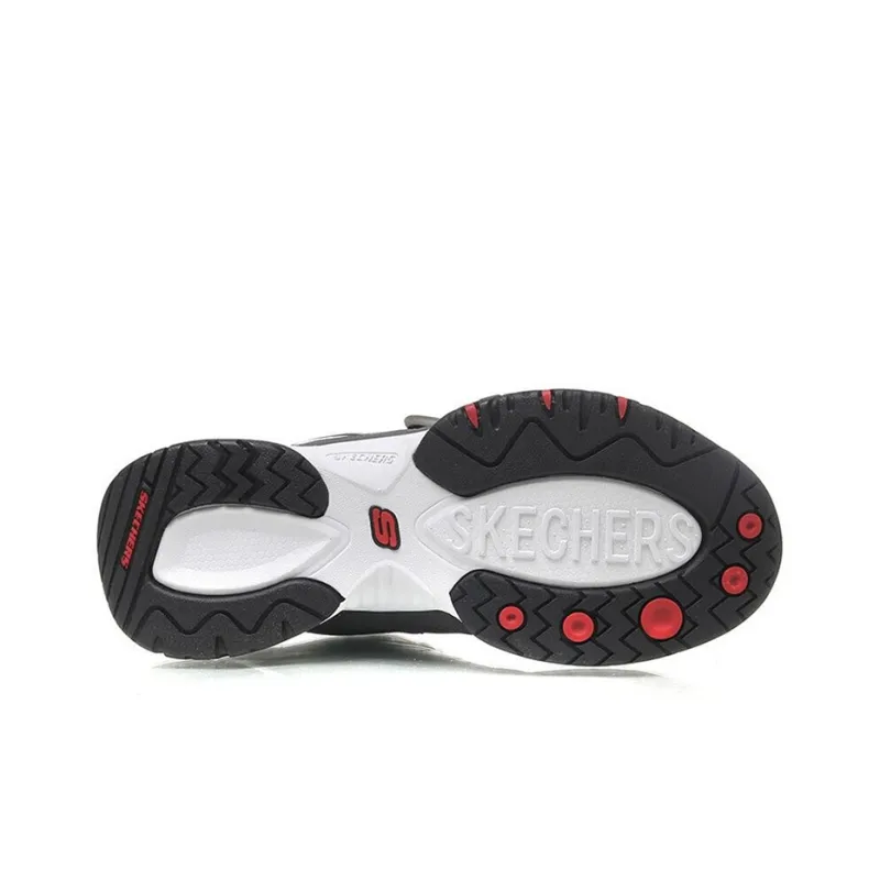 Skechers D'Lites Train Mid Top Daddy Shoes Red/Black Women's-4
