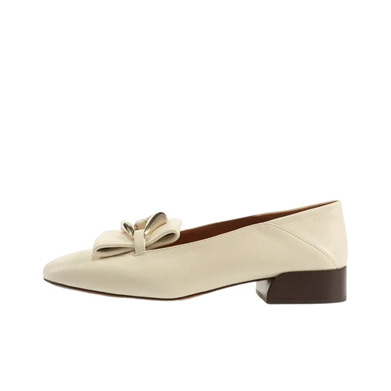 Chloe Medium Heel Shoes Women's White-0